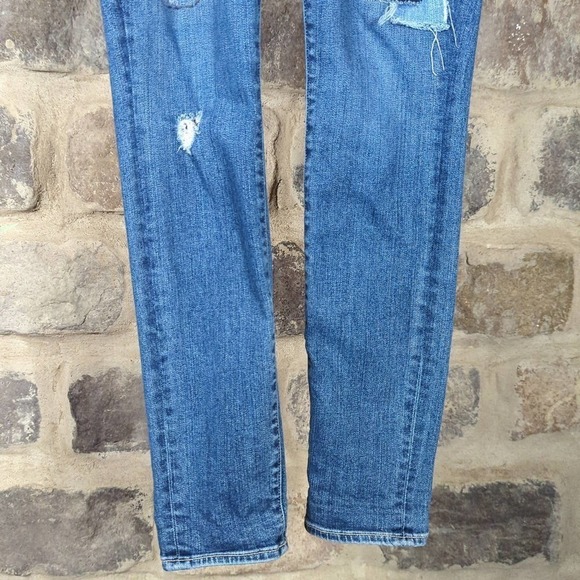 PAIGE Blue Jeans Verdugo Ultra Skinny Dazeley Destructive Denim Woman's Size 28 - Picture 3 of 13
